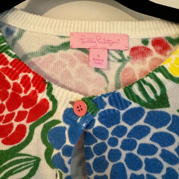 Lilly Pulitzer Flower Cardigan Sweater - Picture 3 of 3